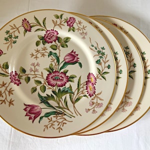 Vintage Dinnerware Collectible China 3 Taylor Ironstone Mountain Meadow 10.5 Dinner Plates Retro Dinner Plates Set of Three
