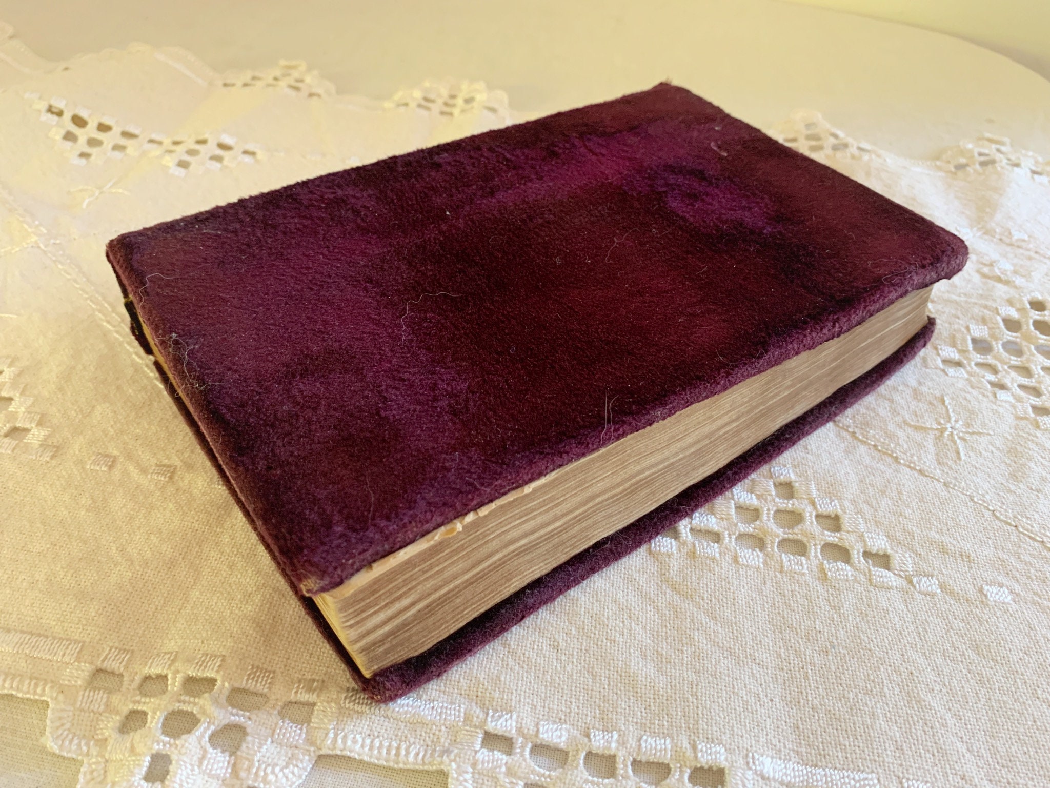 Antique Book of Common Prayer, 1864, Purple Velvet Cover - Etsy