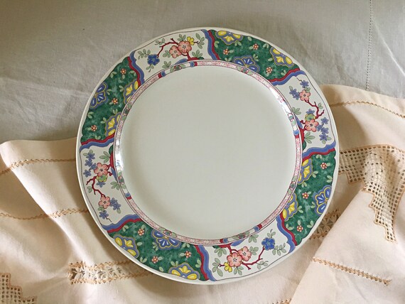 Set of Four Mikasa Provincial Villa Medici Pattern Dinner Plates