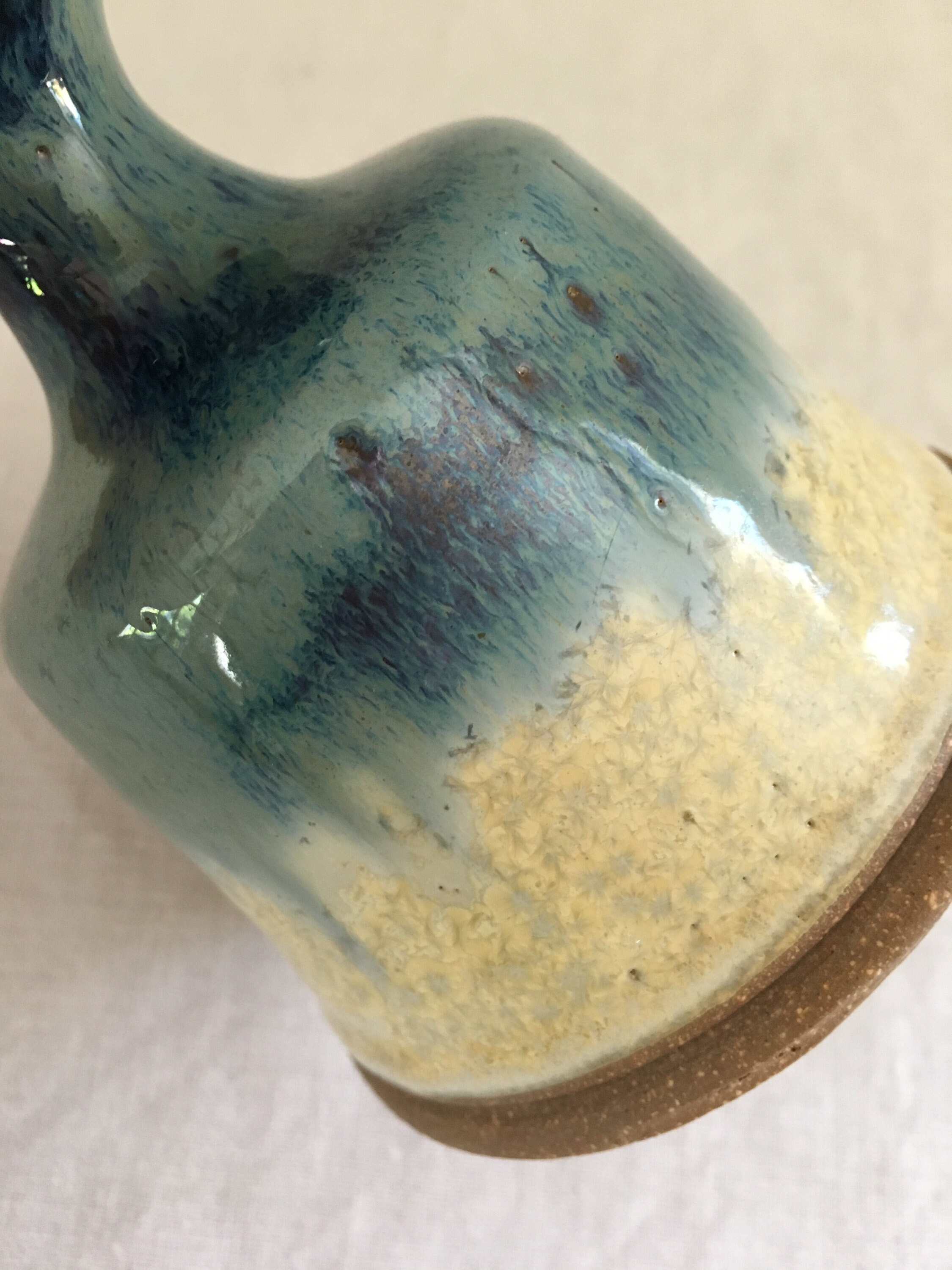 Alatoria Studio Pottery Blue Drip Glaze Art Vase - Etsy