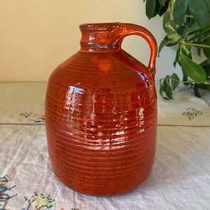 Redware Jug, Studio Pottery
