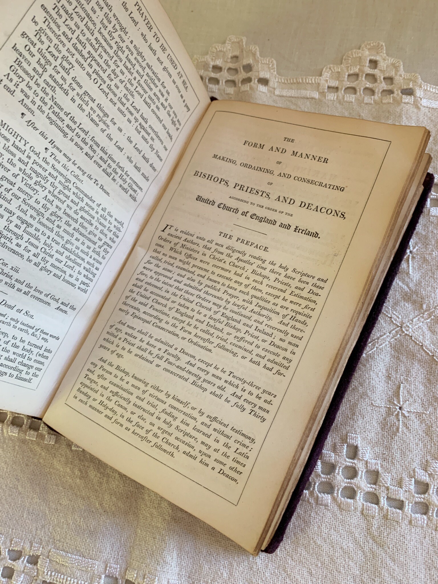 1850s velvet and gilt metal Book of Common Prayer & Bible 6