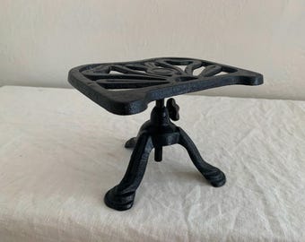 Cast Iron Adjustable Trivet, JUSTRYTE Cooking Pot Holder, Teapot Stand
