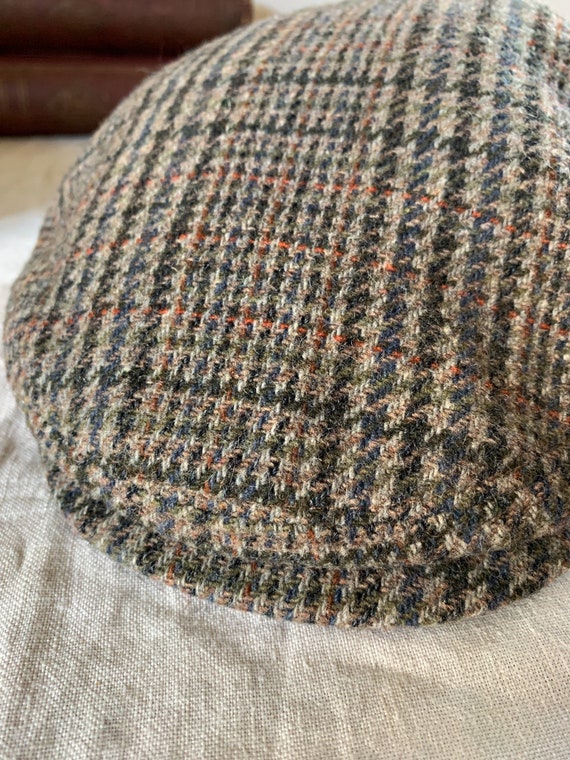 Wool Tweed Flat Cap with Fold Down Flaps, Luckat,… - image 4
