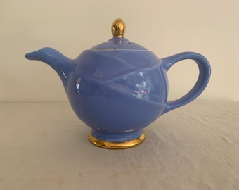 Large Blue Teapot, Hall Moderne