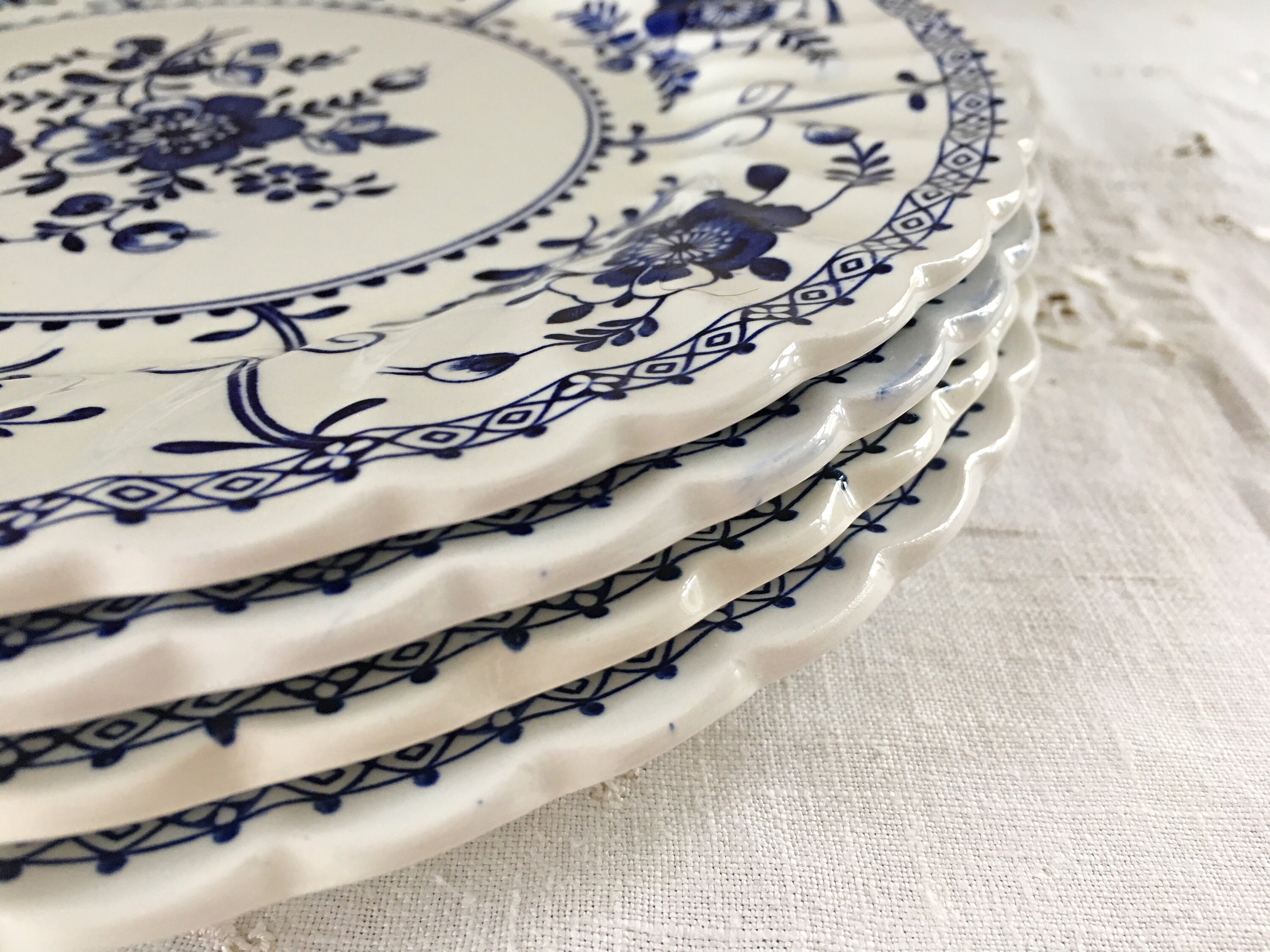 Johnson Brothers Indies Blue Dinner Plates Dinnerware Set of Etsy