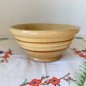 Antique Yellow Ware Mixing Bowl