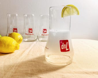 7 Up Glasses, Set of 4, Tall Uncola Tumblers