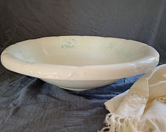 Large, Antique Wash Basin by Harker Pottery