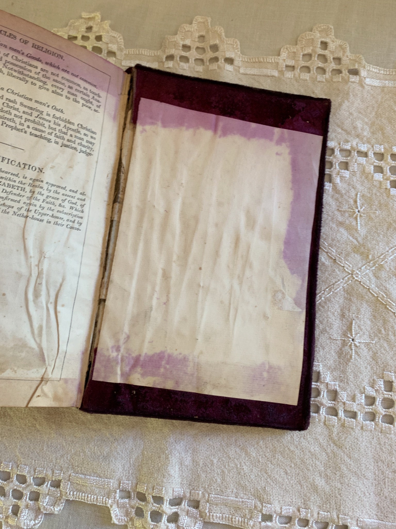 Antique Book of Common Prayer, 1864, Purple Velvet Cover - Etsy
