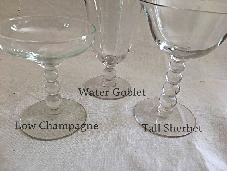 Candlewick Stemware Replacement Vintage Glassware Sold Etsy
