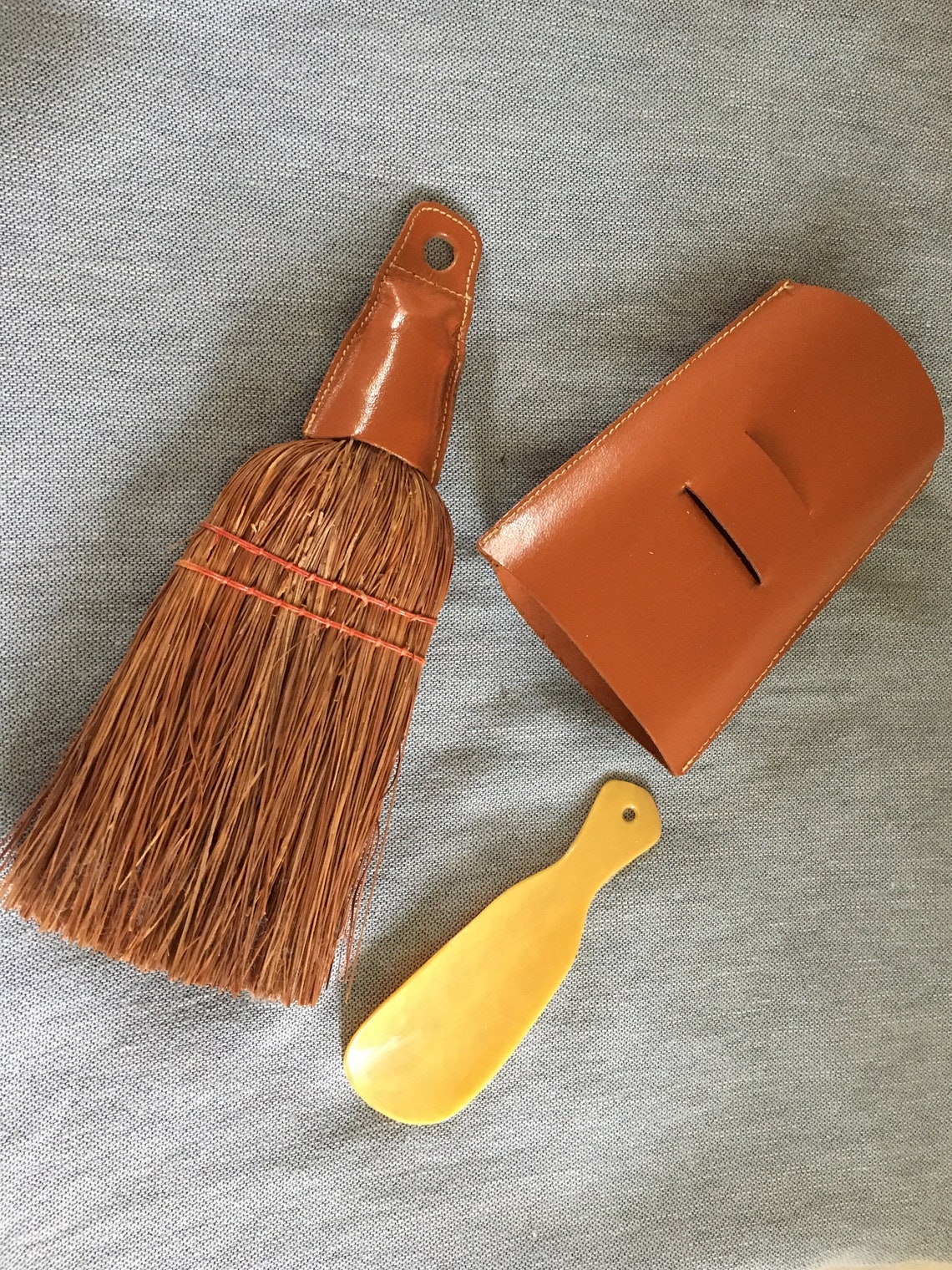 Vintage Shoehorn and Whisk Broom Set for Father's Day Etsy