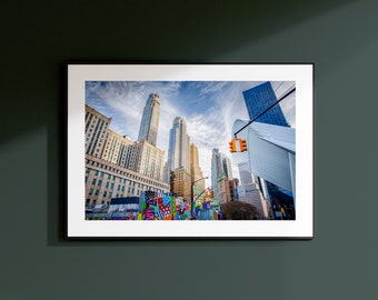 New York Print Downtown Manhattan, Lower Manhattan, NYC Print , Digital Download, Digital Prints