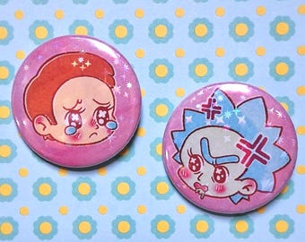 Holo Rick and Morty Showa Retro 1.5 In Buttons