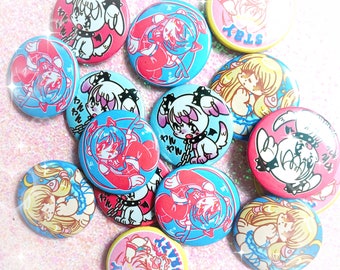Assorted 1.5 Inch Anime Buttons