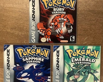 Pokemon Gameboy Coasters – Ruby, Sapphire, Emerald, Gen 3