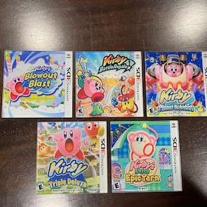 Kirby Video Game Coasters - 3DS - Tempered Glass - Choose Your Own Set
