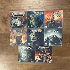Fallout Video Game Coasters - Gamer Gifts - Unique Gift Idea - Fallout New Vegas, Fallout 1, Fallout 2, Fallout 3, Fallout 4, Fallout 76