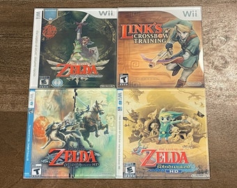 Zelda Wii/Wii U Glass Coasters - Wind Waker, Twilight Princess, Skyward Sword Set