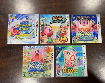 Kirby Video Game Coasters - 3DS - Tempered Glass - Choose Your Own Set
