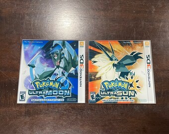 Poke Gamer Glass Coasters- Ultra Sun and Ultra Moon - Unique Pokemon Gift Idea for Gamers, Boyfriend, and Retro Gamers - Choose Your Own Set