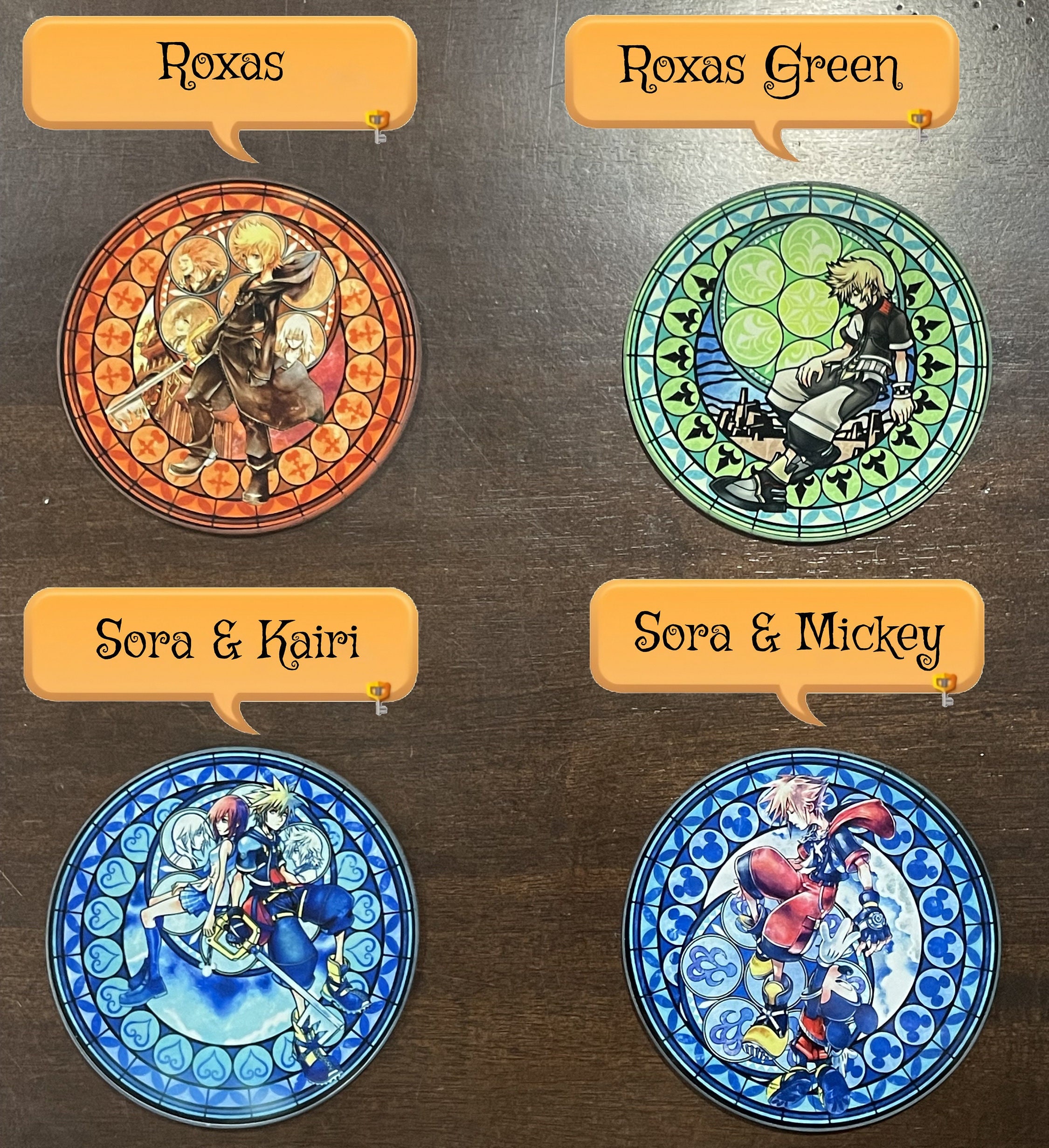 Kingdom Hearts Coasters - Tempered Glass Coasters - Gamer Gifts