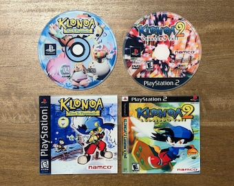 Klonoa Retro Gaming Coasters – PS1/PS2 Game Art, Choose Your Set