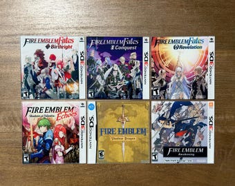 Fire Emblem Glass Coasters - DS & 3DS Box Art - Awakening Fates Echoes Shadow Dragon - Gamer Gift Decor