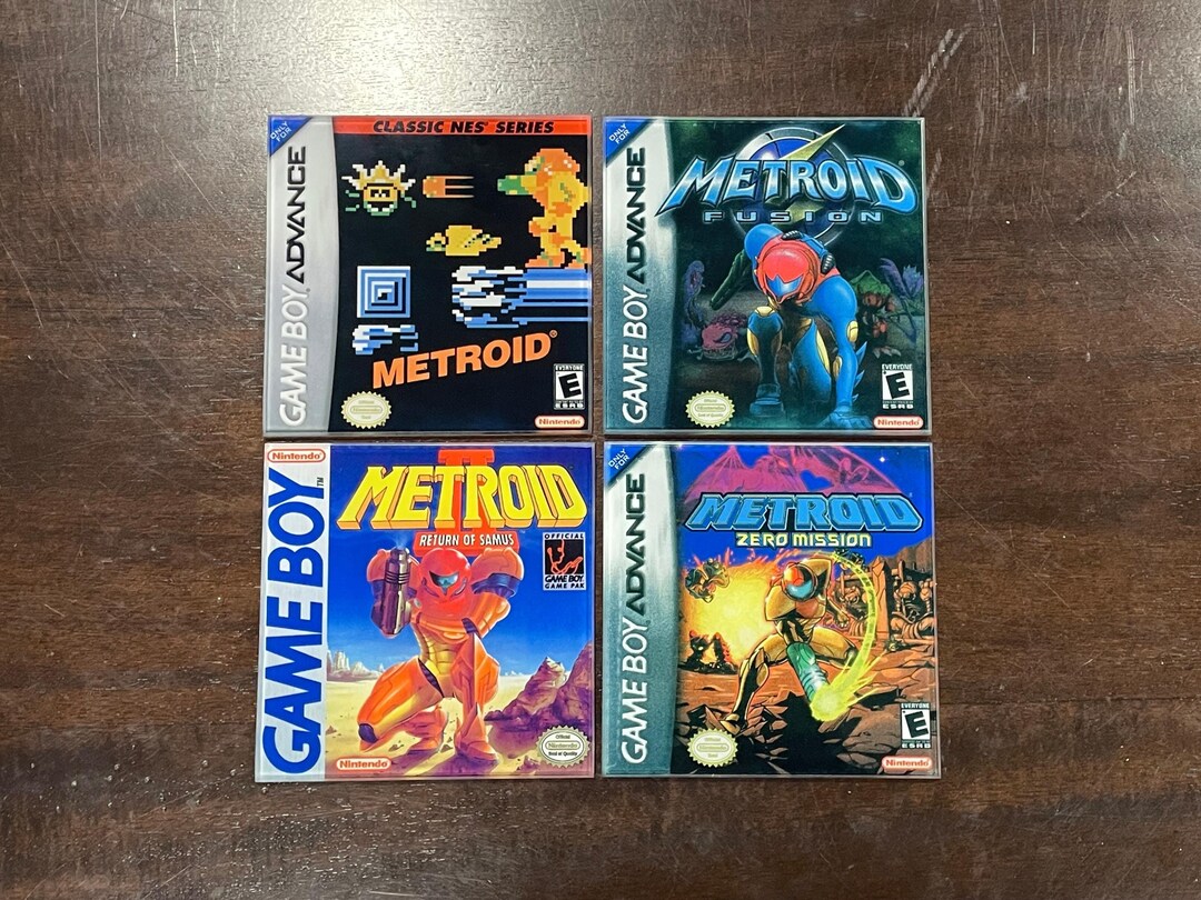 Metroid Gba Metroid Glass Coasters (GBA) - Gameboy Advance - Metroid Fusion ...