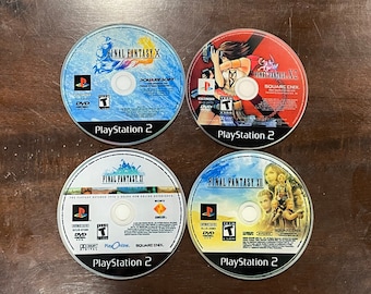 Final Fantasy PS2 Glass Coasters | Retro Game Decor