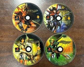 Legend of Dragoon PS1 Tempered Glass Coasters – Retro RPG Gamer Gift