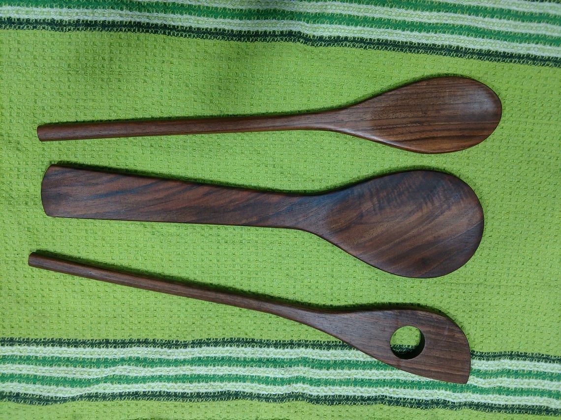 Wooden Spoons From Various Woods Etsy Ireland