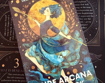 Azurblaue Arcana Tarotkarten für Intuition und Spiritualität Ratgeber