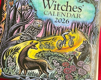 2026 Hexenkalender - Planer für Rituale, Anbetung, Mondphasen, Kräuterheilmittel und Zauber
