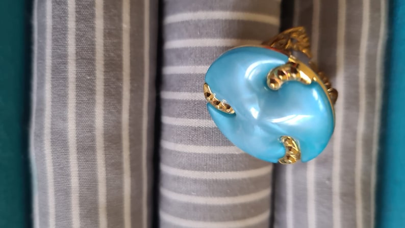 Black or Blue gold adjustable rings