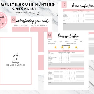 Guía de calificación de búsqueda de vivienda y lista de verificación PDF imprimible / Comprador de vivienda / Agente inmobiliario / Hoja de información / Comprador de vivienda por primera vez / Lista de deseos