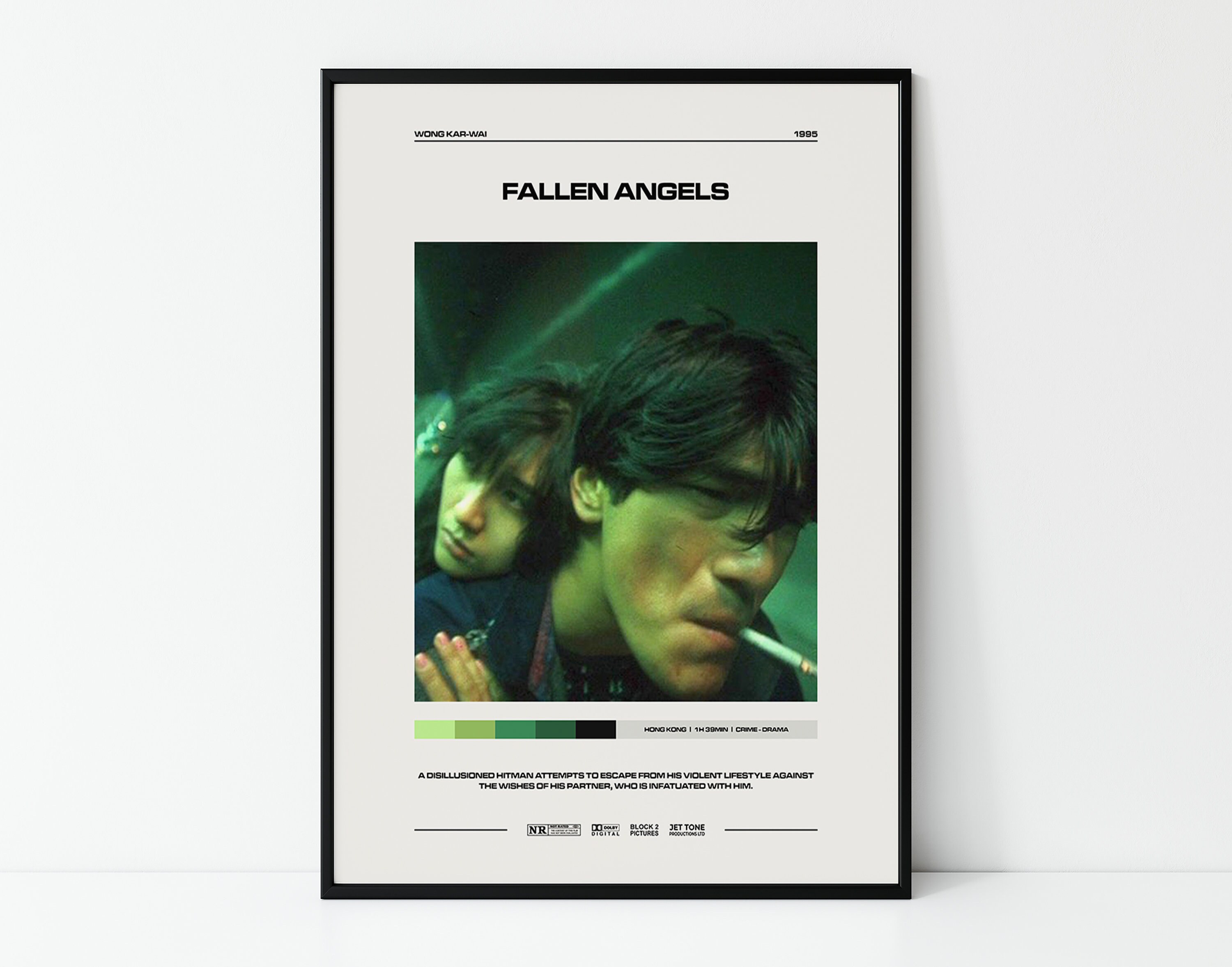 Fallen Angels Wong Kar-wai Minimalist Movie Poster | Etsy