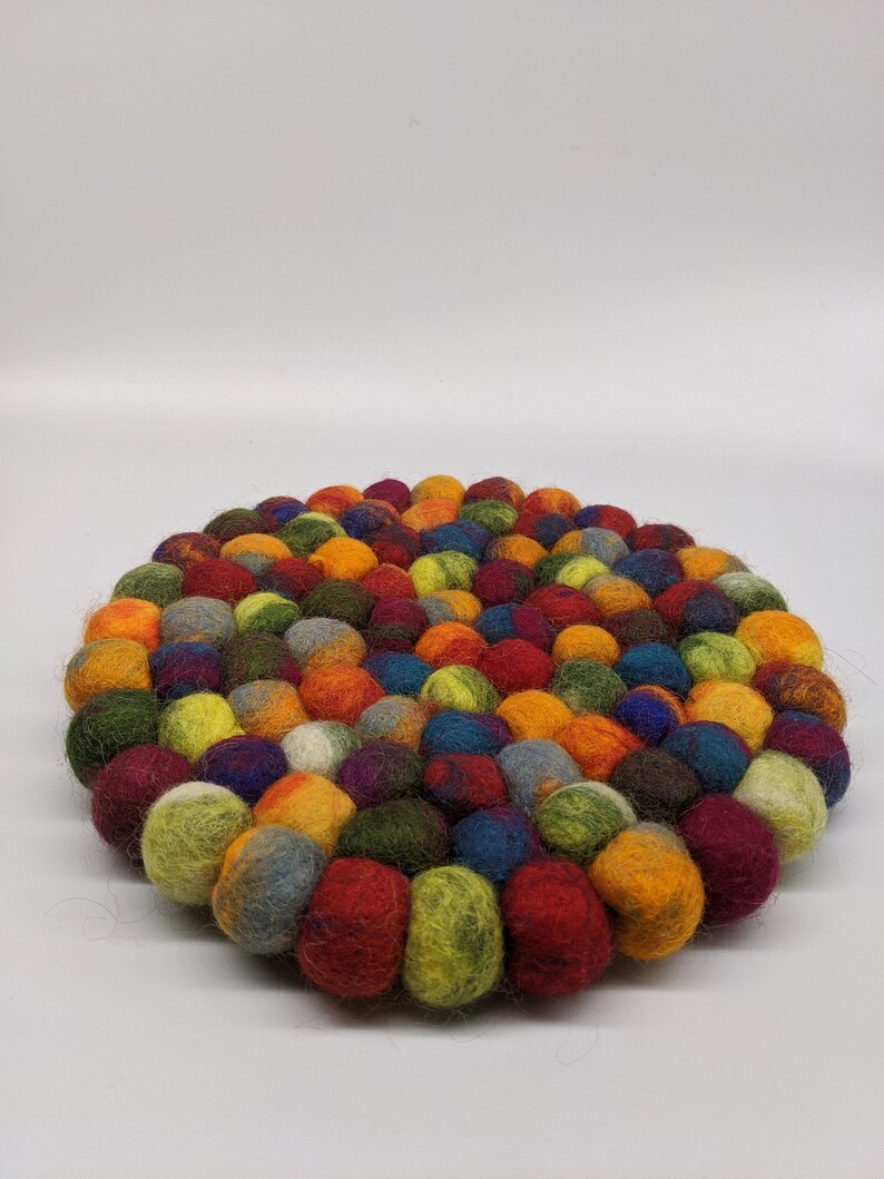 Handmade Felt Wool Trivets Pot Holder Made in Nepal FREE Etsy