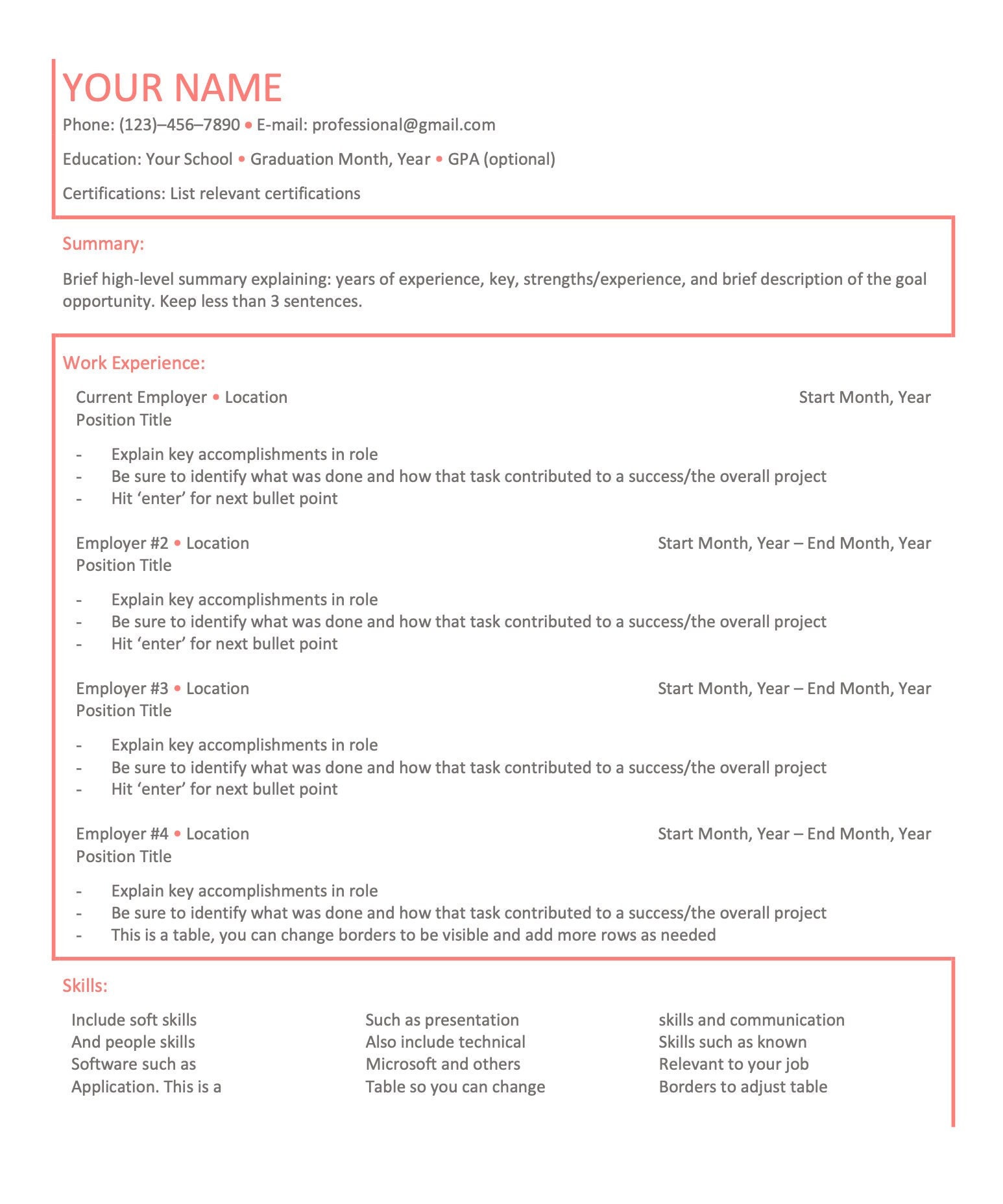 Professional AND Fun Resume Template - Il Fullxfull.4309348169 720b 