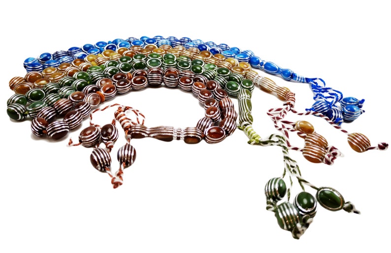 Lot 4 Tasbih Prayer 33 Handmade Worry Beads Misbaha Muslim Islamic Zikr Rosary Gift Tasbeeh Islam Zikr Meditation