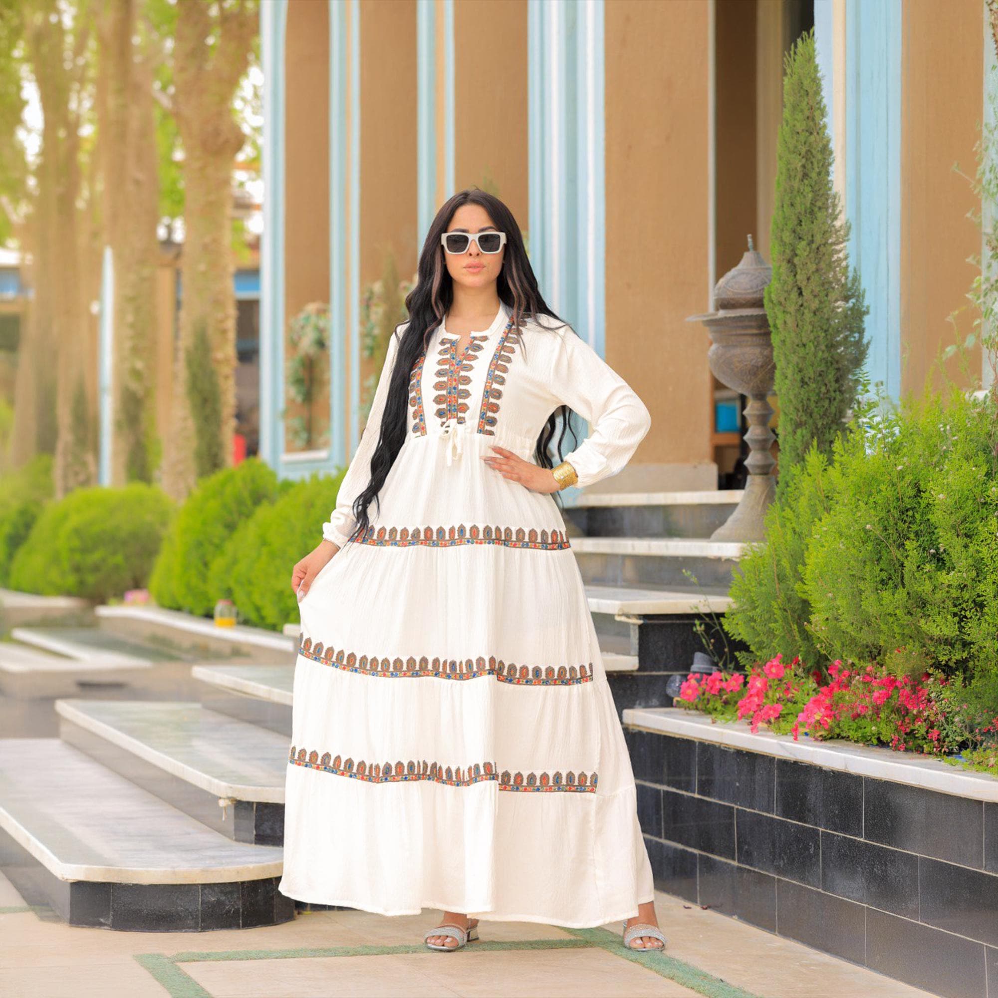 White Maxi Dress Blue Embroidery - Etsy Sweden White Maxi Dress Blue Embroidery - Etsy Sweden