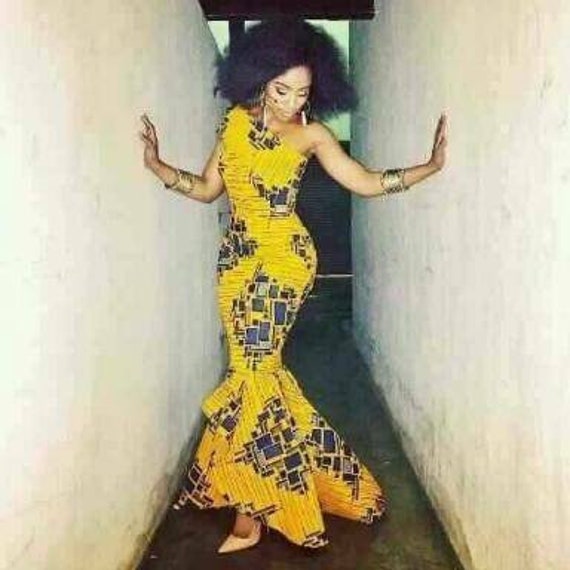 Ankara Dress Prom Dress Wedding Dress African Print Dress Etsy