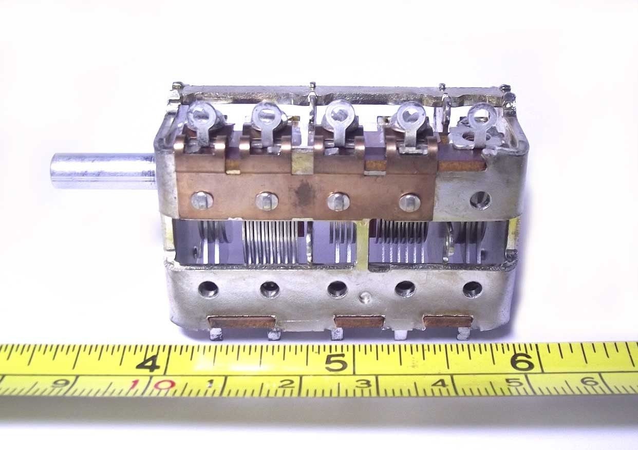 ALPS Japan Air Variable Capacitor 5 Gang Meshed 20360pf AM FM