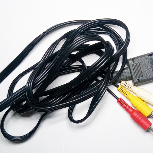 Genuine Official OEM AV Cable Super Nintendo Super Famicom Gamecube nintendo 64 Audio Video RCA Cable