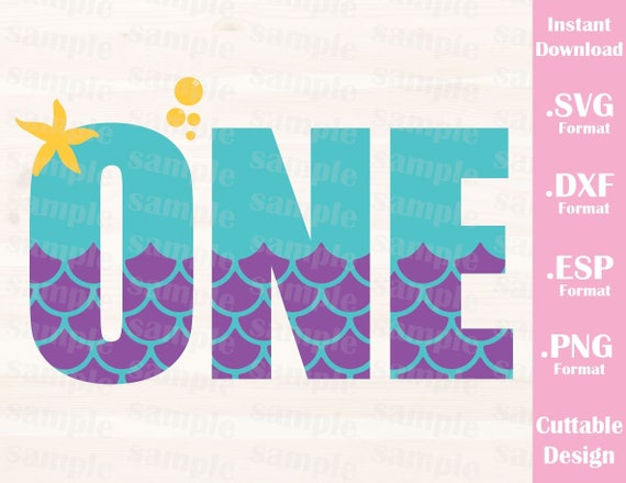 Download One Mermaid 1 Cutting File In Svg Esp Dxf And Png Format For Etsy