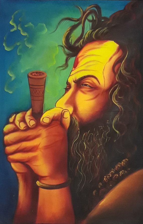 hd images of lord shiva smoking chillum