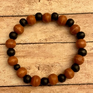 Bracelet with Wooden Beads / Stackable / Gifts for him or her /Father’s Day gift /Birthday gift