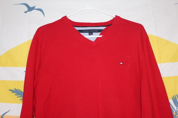 Tommy Hilfiger Small Flag Red Sweater 