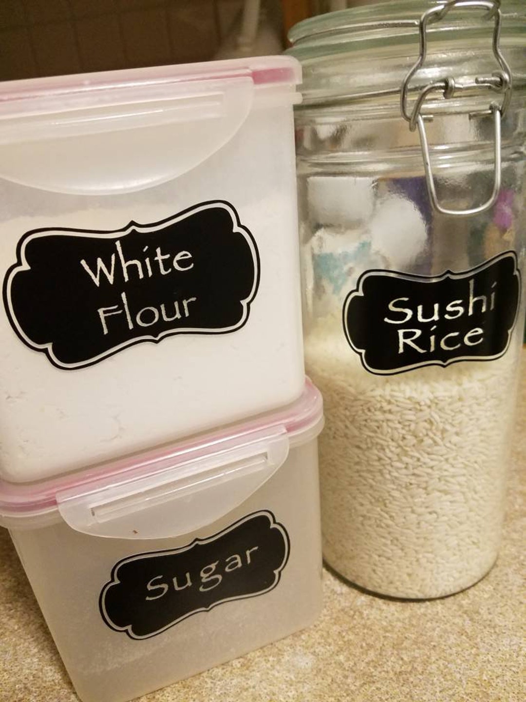 KITCHEN LABEL DECALS Organize Your Kitchen and Cupboards Kitchen