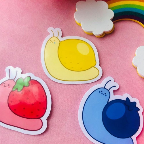43 Cute Snail Digital Sticker Pack Cute Snail Printable Etsy